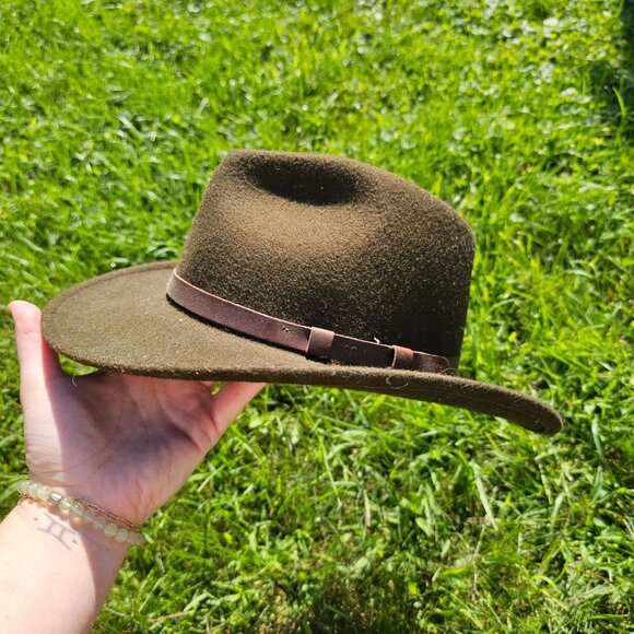 Woolrich Western Boho Yallternative Coastal Cowgirl Brown Wool Hat